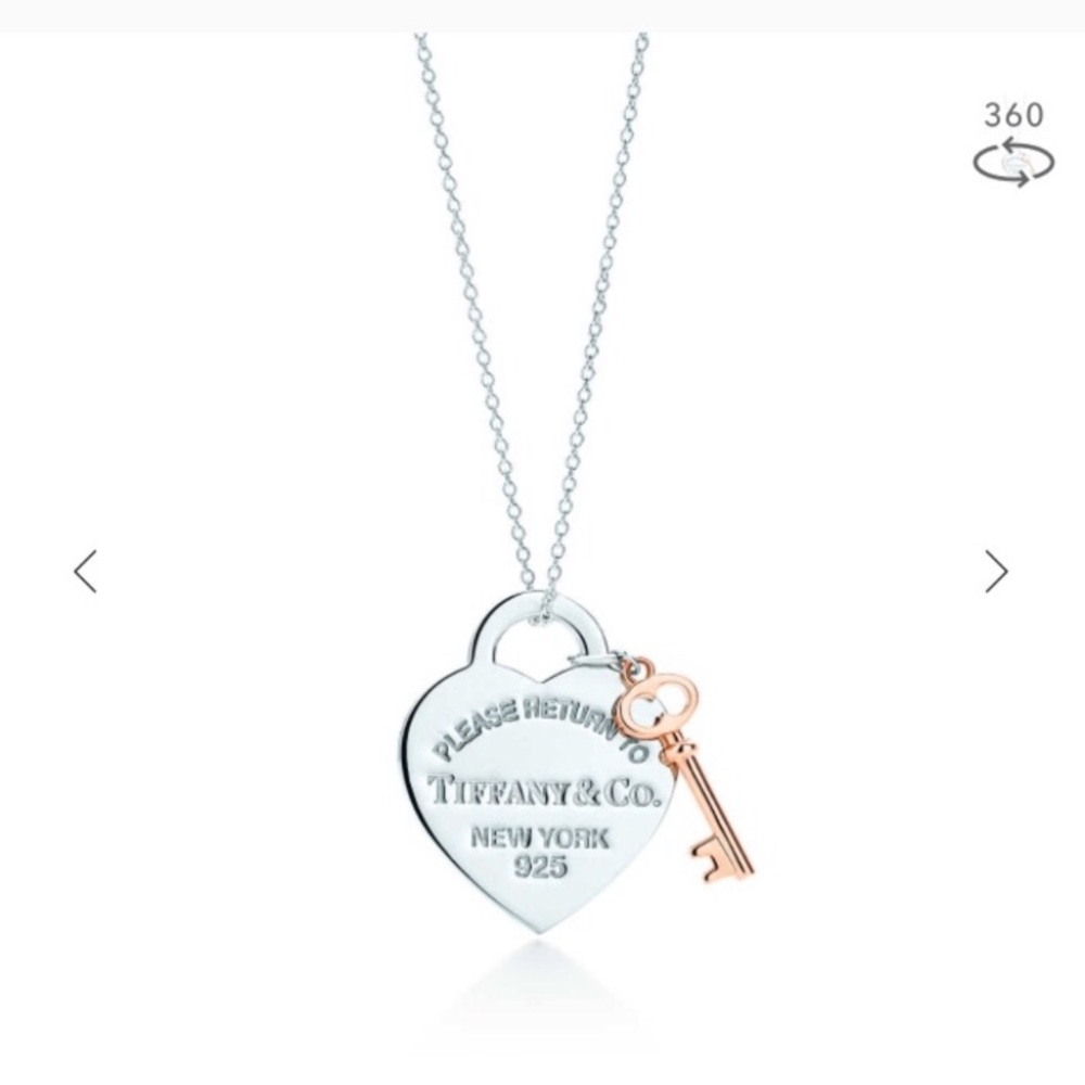 Tiffany & Co Heart and Key necklace
